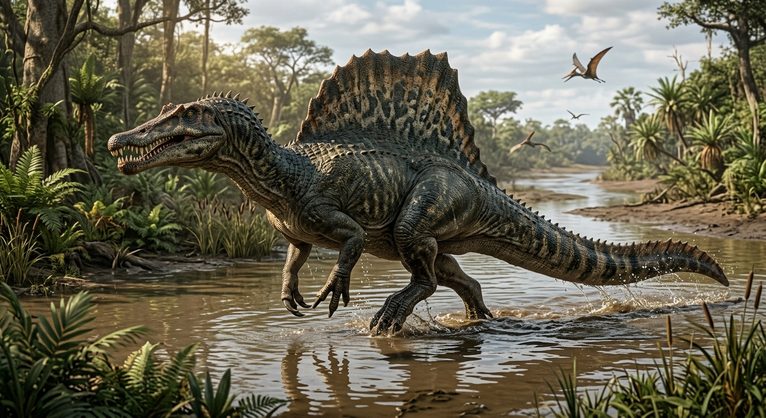 スピノサウルスの特徴は?背中の帆と水辺の暮らしをやさしく解説